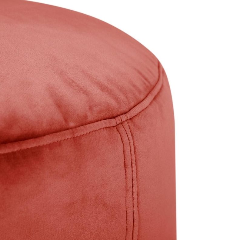 Pouf Point Velvet Rhubarb-4