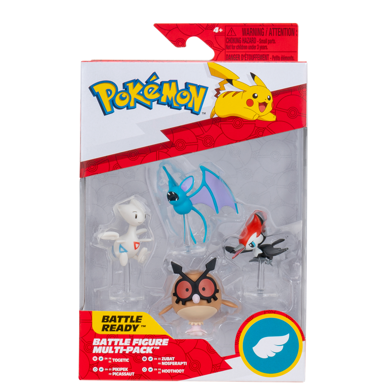 Pack De 4 Figuras 5 Cm De Batalla Pokemon Amarillo