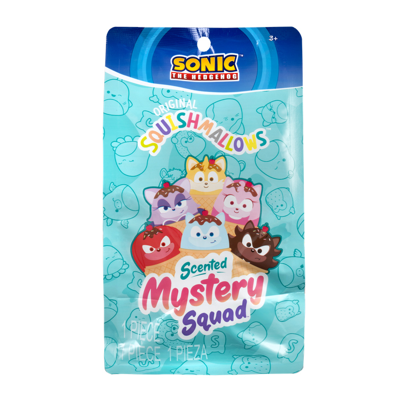 Peluche Sonic Sorpresa Con Aroma 13 Cm Squishmallows Azul