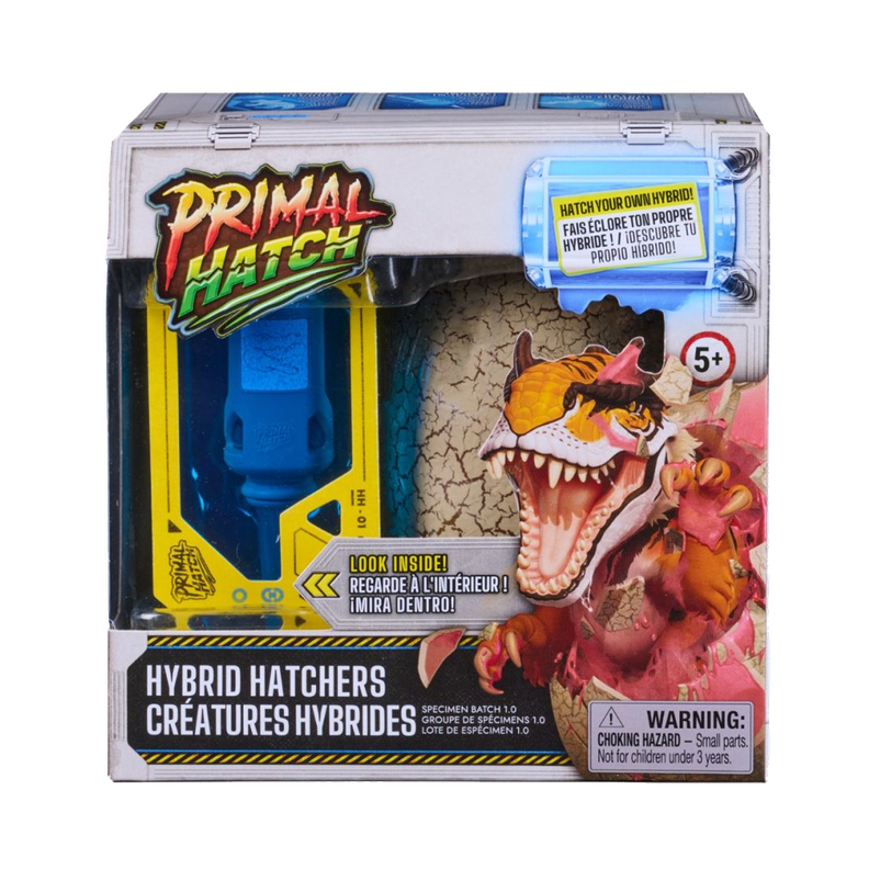 Dinosaurio Hibrido Sorpresa Primal Hatch. Gris
