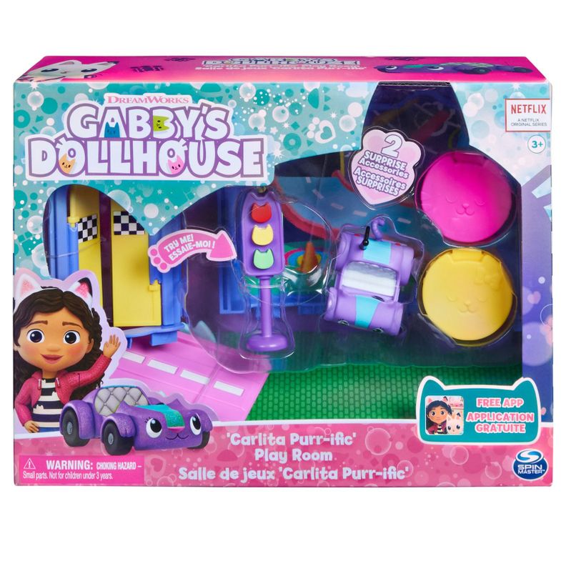 Sala De Juegos Carlita Purr-ific La Casa De Muñecas De Gabby