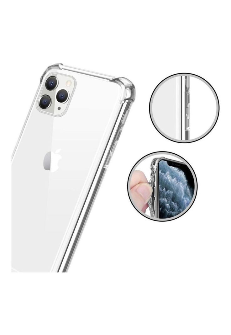 Carcasa Para iPhone 11 Pro Max Transparente Antigolpes-0