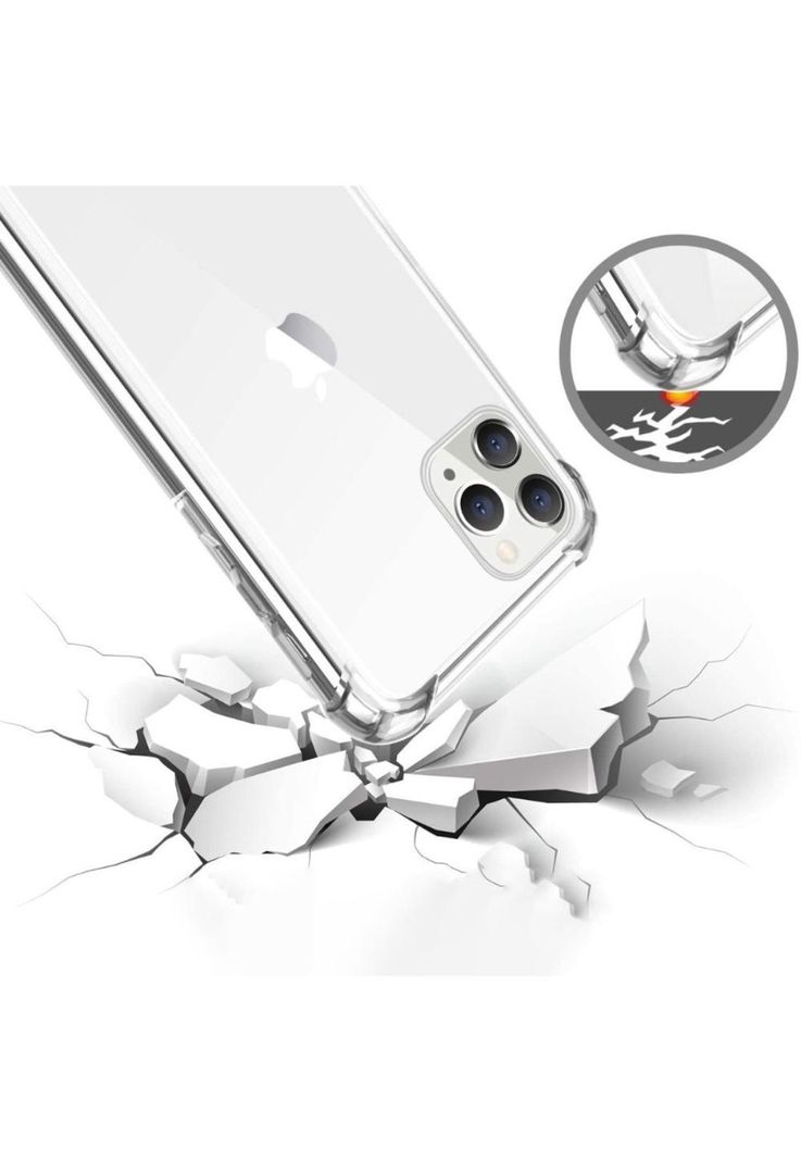 Carcasa Para iPhone 11 Pro Max Transparente Antigolpes-3