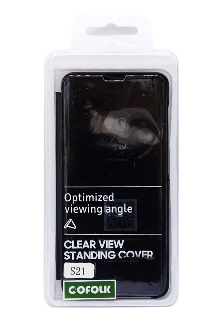 Carcasa Para Samsung S21 Mirror Flip Cover Smart Cofolk-6