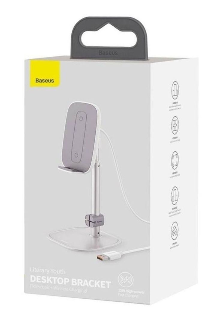 Soporte De Telefono / Tablet Cargador Inalambrico Baseus-3