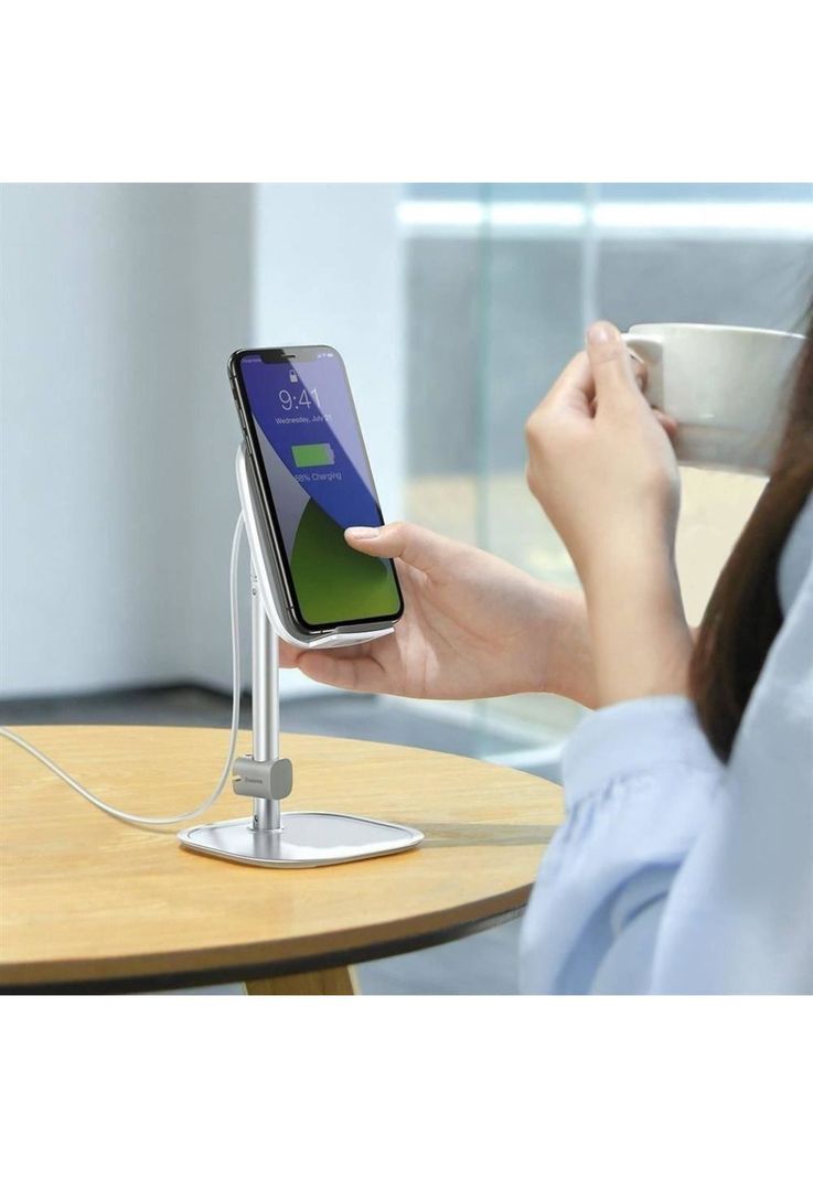 Soporte De Telefono / Tablet Cargador Inalambrico Baseus-5