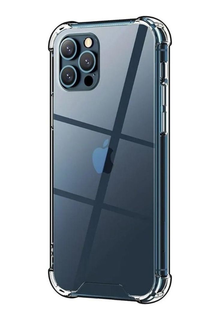 Carcasa Para iPhone 12 Pro Max Transparente Reforzada-0