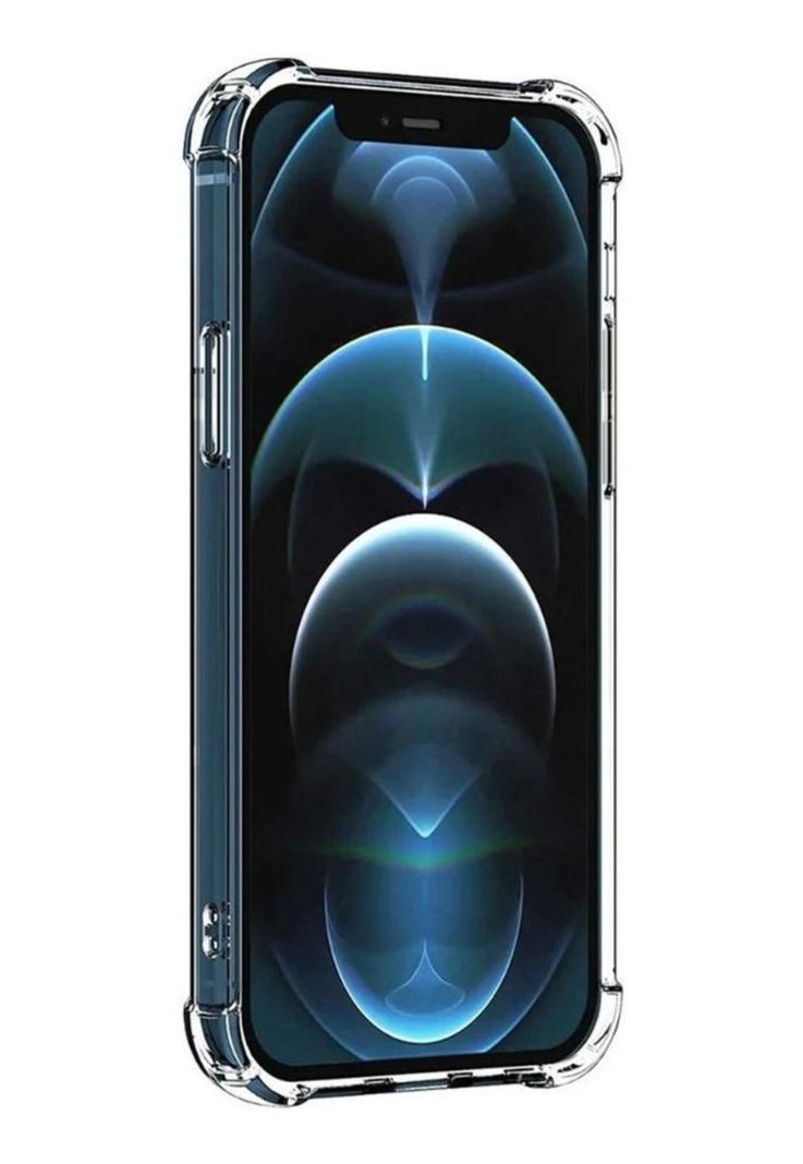 Carcasa Para iPhone 12 Pro Max Transparente Reforzada-1
