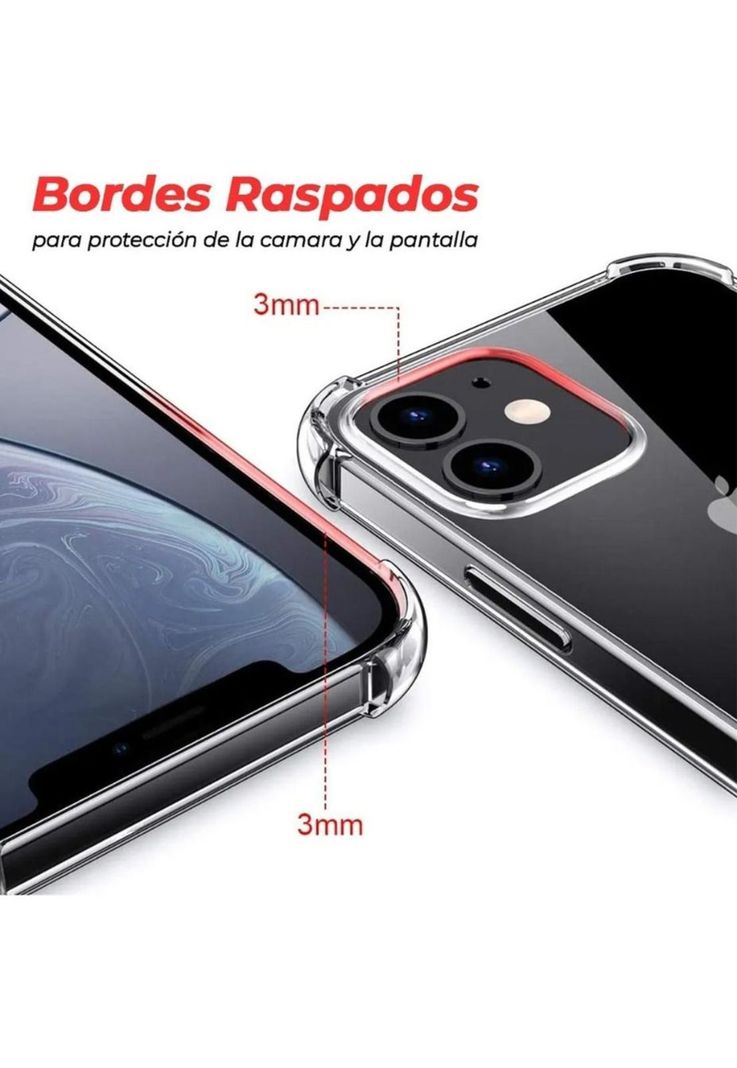 Carcasa Transparente Para iPhone 12 Mini Reforzada-6