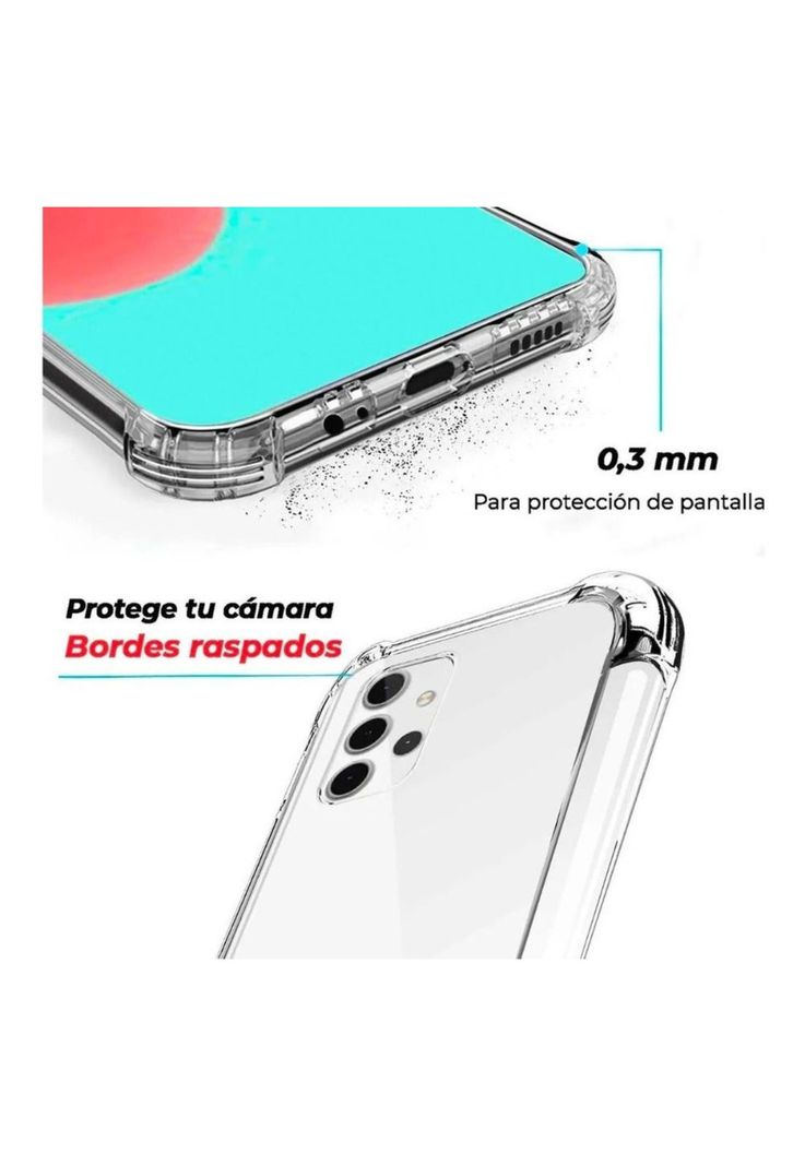 Carcasa Para Samsung A32 4g Transparente Antigolpes Cofolk-2