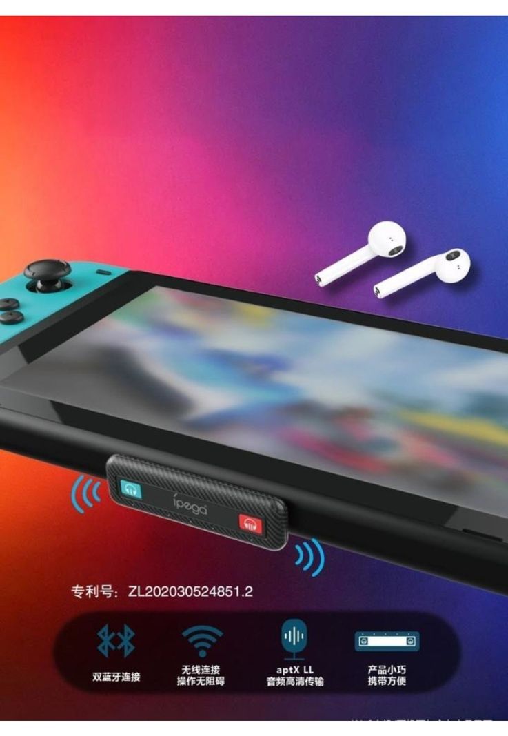 Adaptador De Audio Bluetooth Para Nintendo Switch/lite Ipega-1