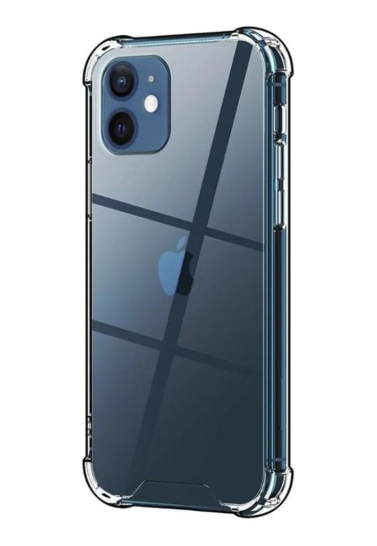Carcasa Para iPhone 12 Mini Transparente Antigolpe Reforzada-0