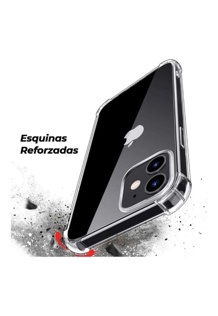 Carcasa Para iPhone 12 / 12 Pro Transparente Reforzada-4