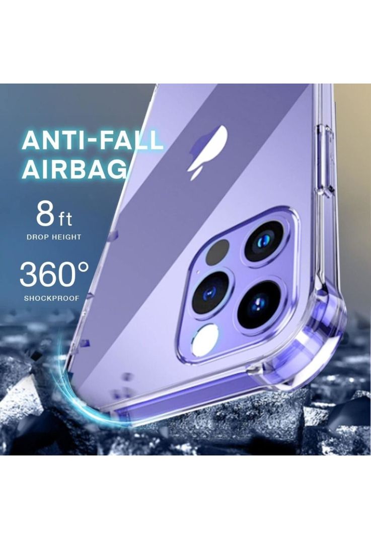 Carcasa Para iPhone 14 Pro Max Transparente Reforzada-3