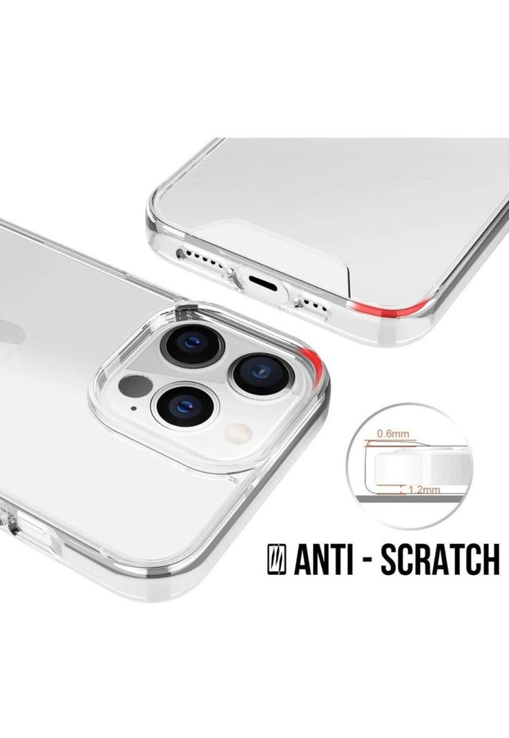 Carcasa Para iPhone 13 Transparente Reforzada Antigolpes-1