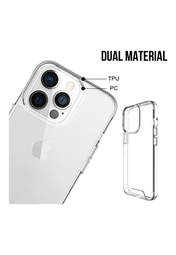 Carcasa Para iPhone 13 Transparente Reforzada Antigolpes-3