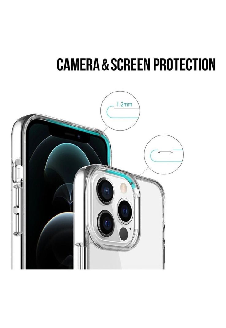 Carcasa Para iPhone 13 Transparente Reforzada Antigolpes-6