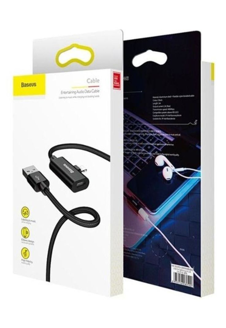 Cable De Carga Para iPhone Nomfi Con Adaptador De Audio-2