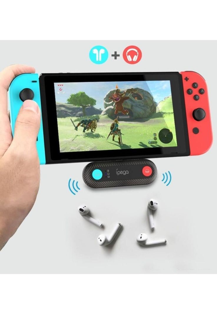 Adaptador Audio Bluetooth Nintendo Switch / Lite Ipega-5