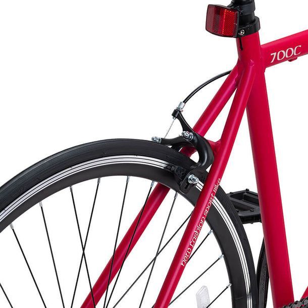 Bicicleta Fixie Hefesto Urbana Rojo-2