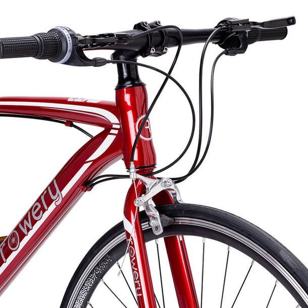 Bicicleta Fixie Urbana Ares 21 Cambios Acero Rojo-3