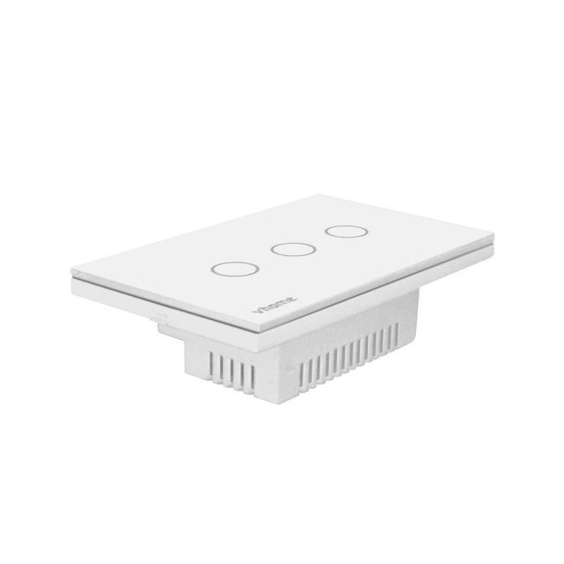 Interruptor Wifi RF Vhome Live LN Touch 3 Canales Compatible Con Google Home y Alexa-2