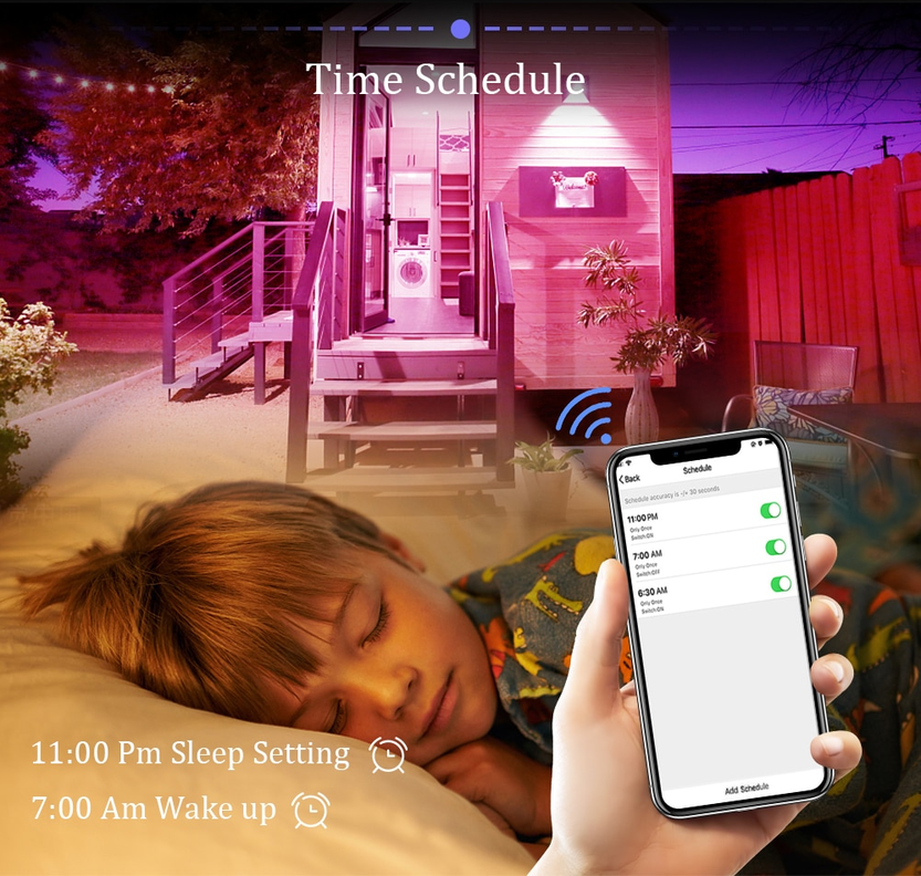 Foco Proyector Wifi RGB Vhome V2000 24W Para Exterior Compatible con Alexa Google-3