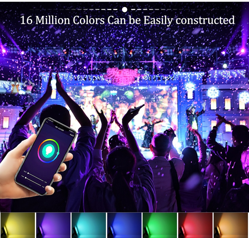 Foco Proyector Wifi RGB Vhome V2000 24W Para Exterior Compatible con Alexa Google-5