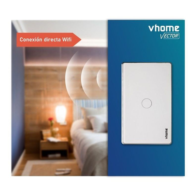 Interruptor Wifi RF Vhome Live SN Sin Neutro Touch 3 Canales Compatible Con Google Home y Alexa-5