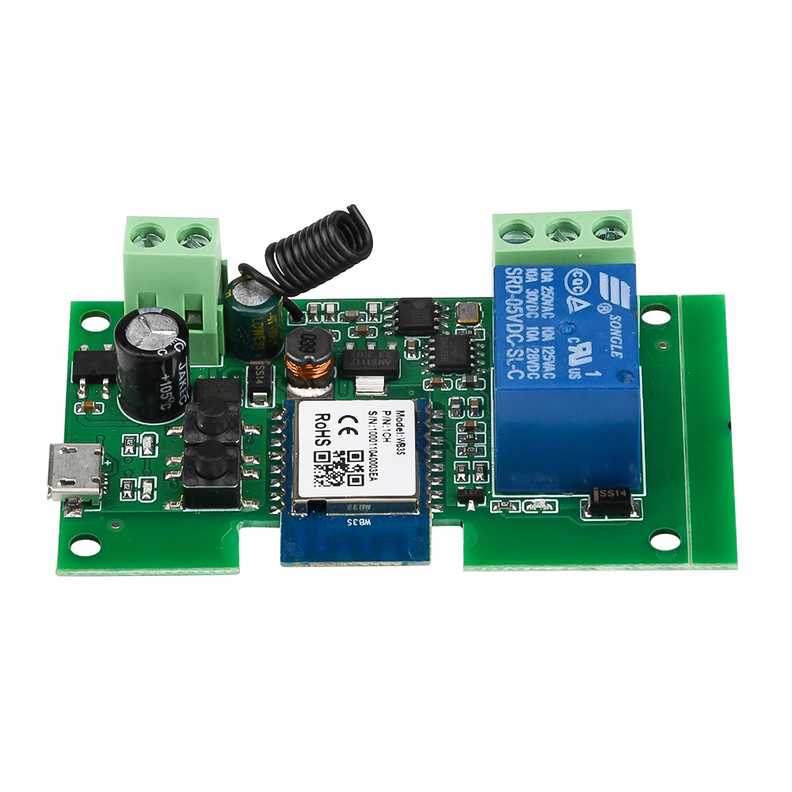 InterruptorVhome WiFi+RF 7-32V DC Pro Porton Chapa Motores Compatible con Alexa y Google-0