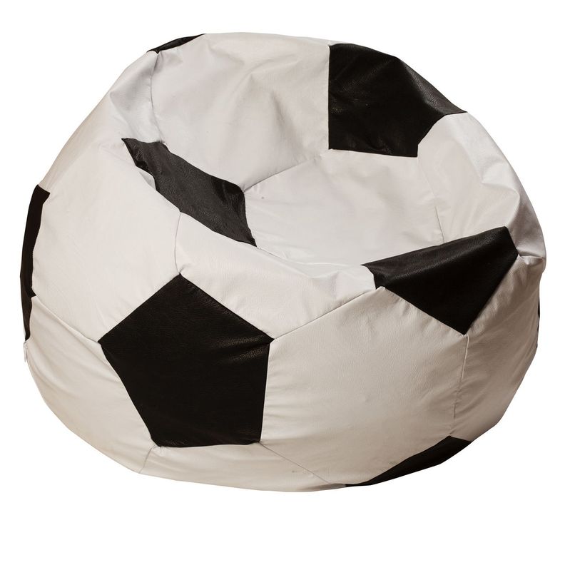 Pouf Pera Fútbol Eco Cuero 120x120x120 cm-0