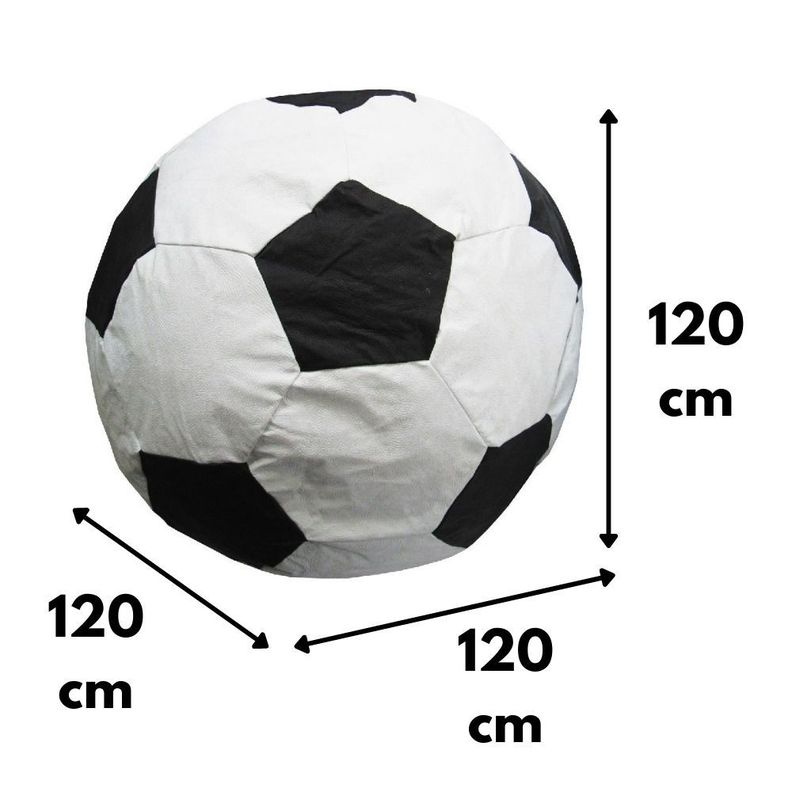 Pouf Pera Fútbol Eco Cuero 120x120x120 Cm-1