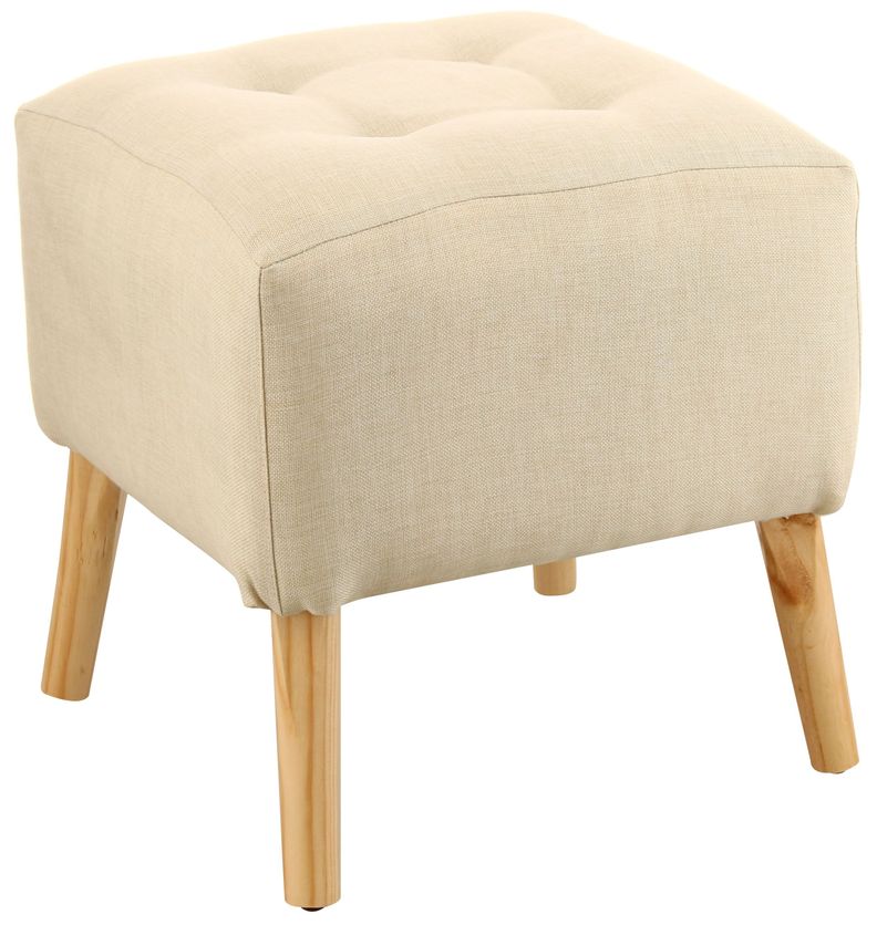 Pouf Alemania Blanco Altea 42x42x43 cm Máxima Design-1