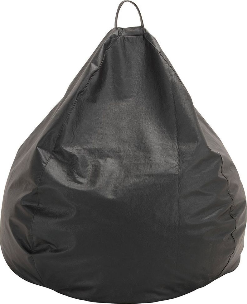 Pouf Pera Infantil Negro Eco Cuero 60x50x50 cm Máxima Design-0