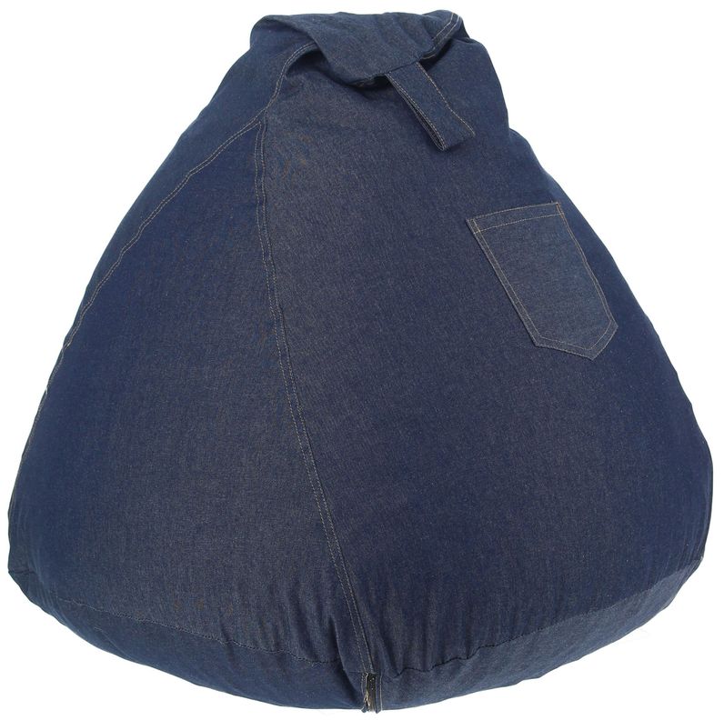 Pouf Pera Jeans 100x80x80 cm Maxima Design Azul Marino