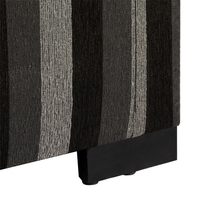 Banqueta con Baúl Leyzy Rayas-Negras 40X55X105 cm Máxima Design-5
