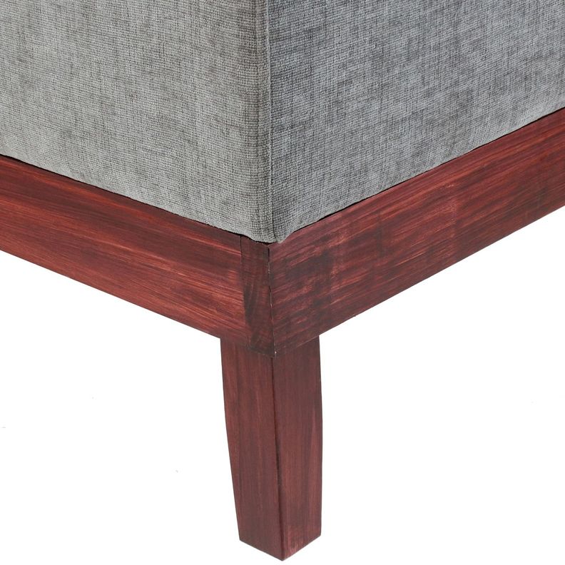 Pouf Emilia con Baúl Gris Claro Altea 45x45x46 Cm Máxima Design-4