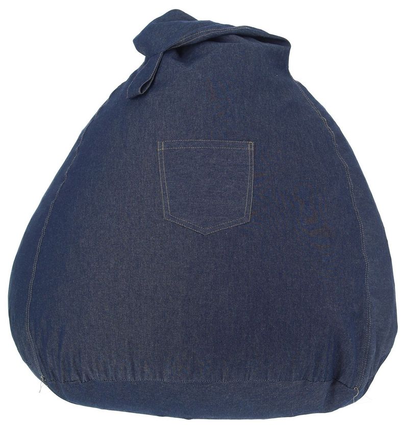 Pouf Pera Infantil Jeans 60x50x50 cm Maxima Design Azul