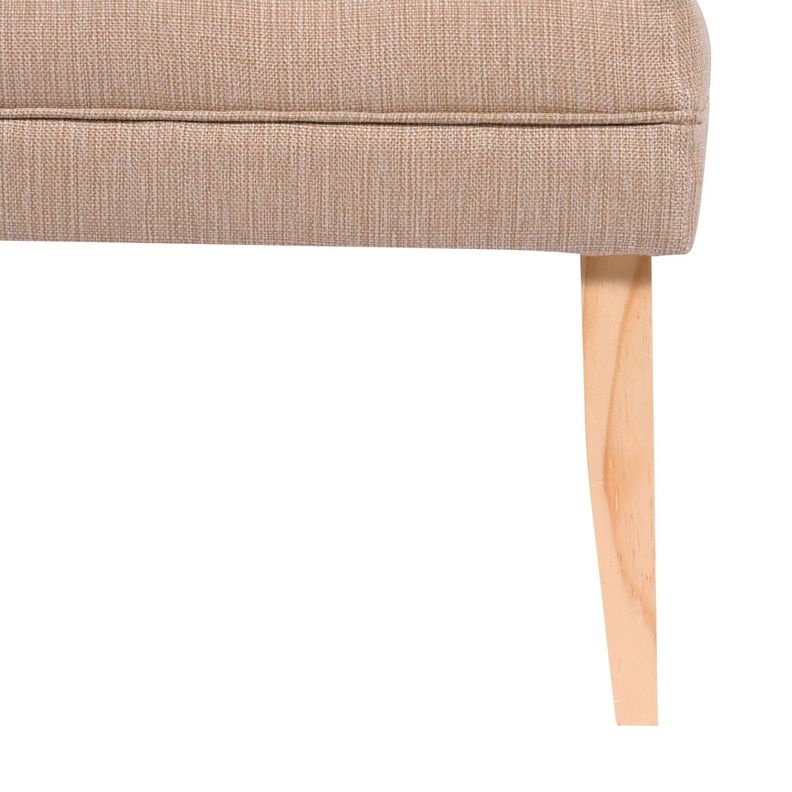 Banqueta Style Capitoné Beige Omega 100x40x40 cm Máxima Design-4