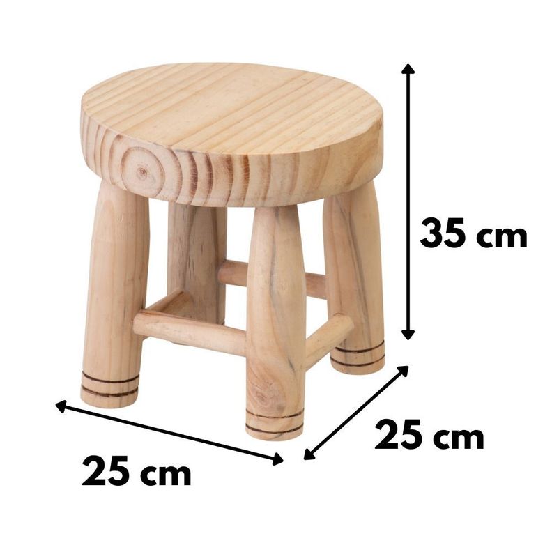 Piso Infantil Agustin Madera Natural 25x25x35 cm Máxima Design-2