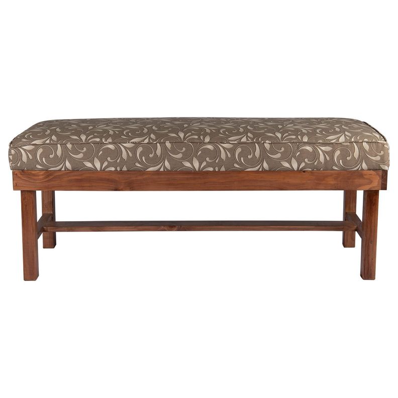 Banqueta Carla Estampado Café 50x40x120 cm Máxima Design-0