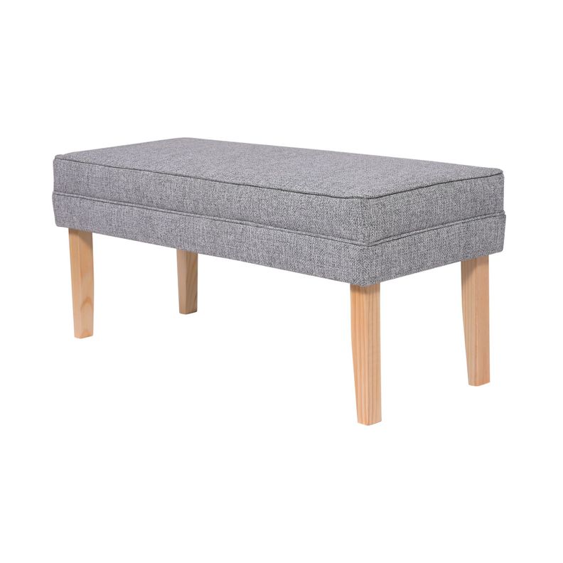 Banqueta Style Gris-claro Omega 100x40x40 cm Máxima Design-1