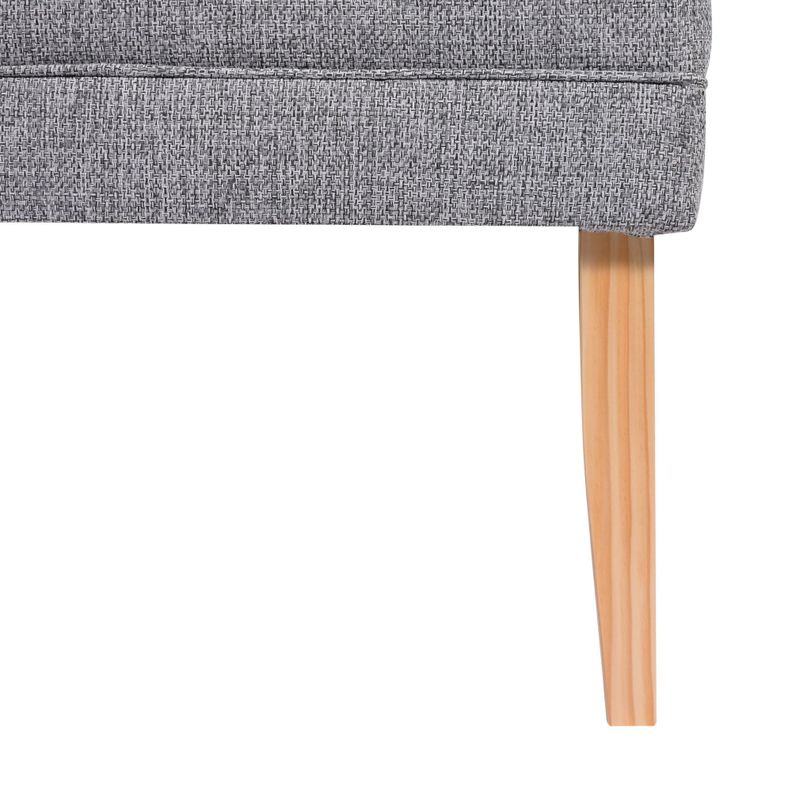Banqueta Style Gris-claro Omega 100x40x40 cm Máxima Design-4