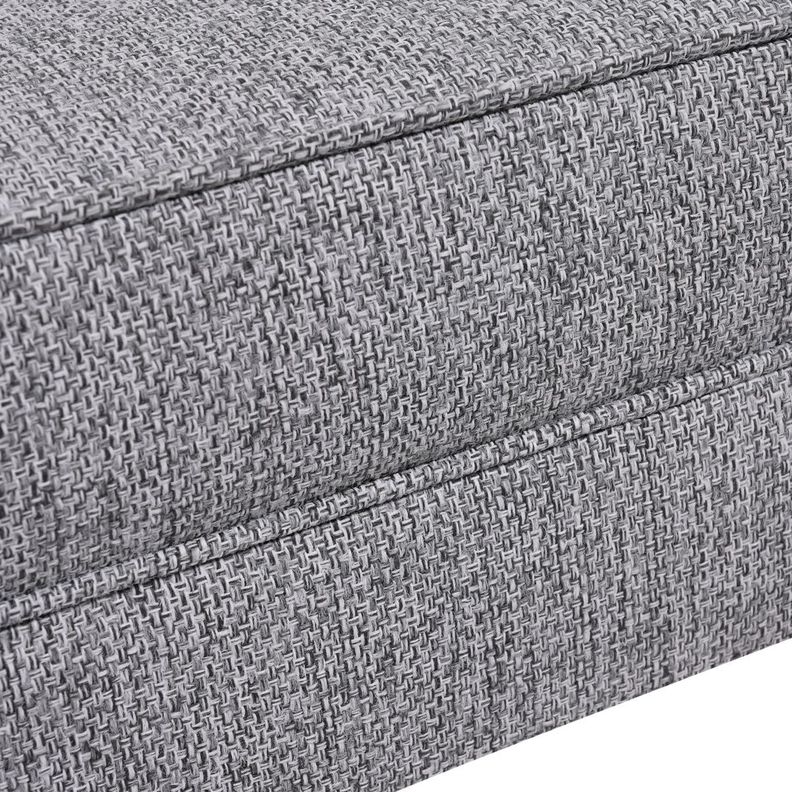 Banqueta Style Gris-claro Omega 100x40x40 cm Máxima Design-3
