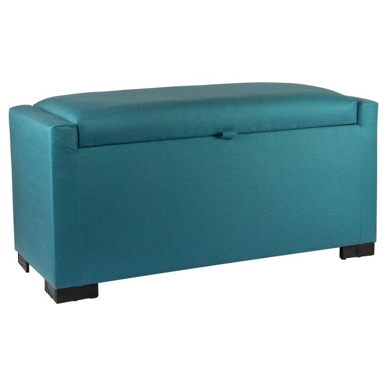 Banqueta con Baúl Leyzy Turquesa Omega 40X55X105 cm Máxima Design-1