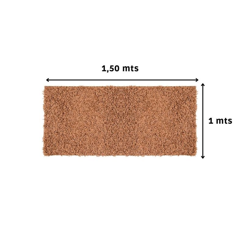 Alfombra Fluff Caramelo 100x150 Cm-3