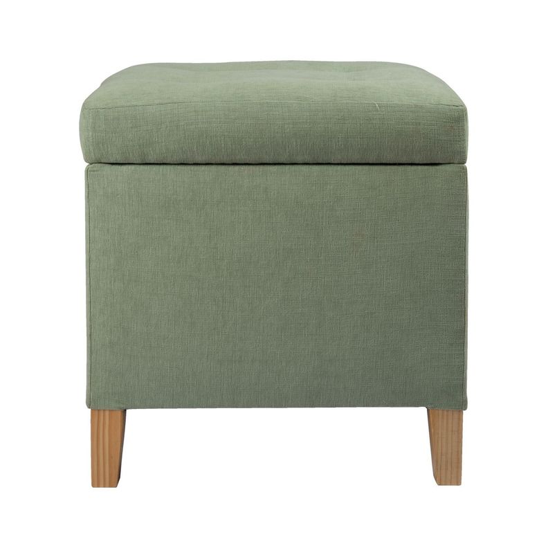 Pouf Baúl Rucato Verde-Claro Altea 46x46x50 cm Máxima Design-0
