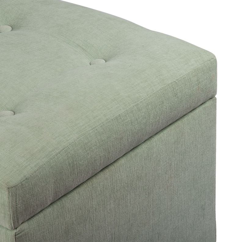 Pouf Baúl Rucato Verde-Claro Altea 46x46x50 cm Máxima Design-5