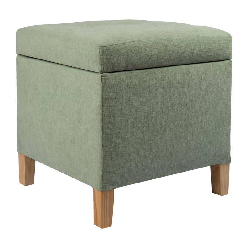 Pouf Baúl Rucato Verde-Claro Altea 46x46x50 cm Máxima Design-1
