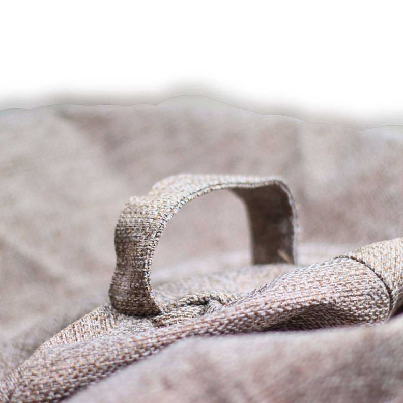 Funda Pouf Pera Gris Beige Omega 100x120x120-2